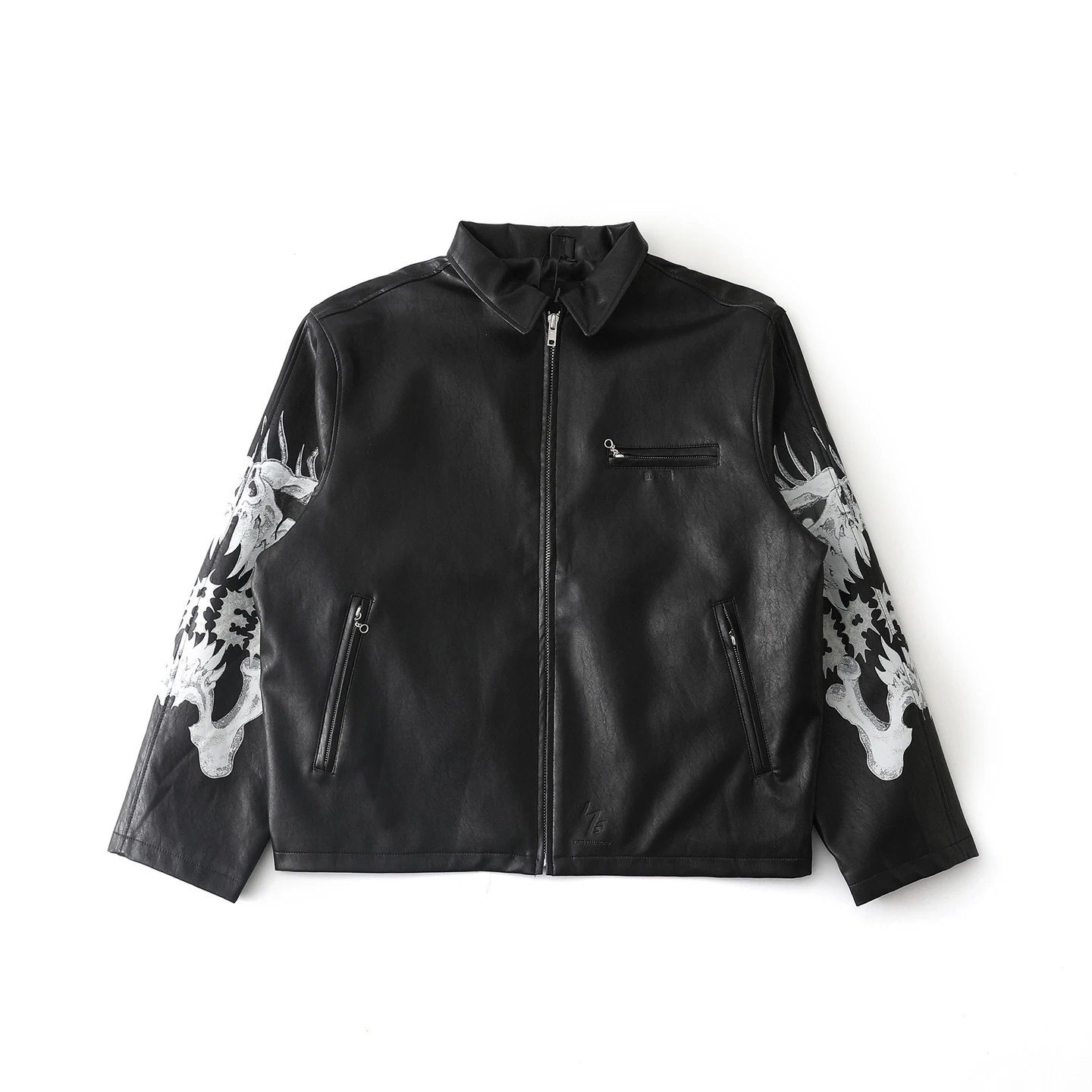 Leather Jacket Skull Casual photo 7