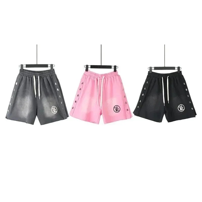 Washed Black Vintage Casual Shorts photo 6