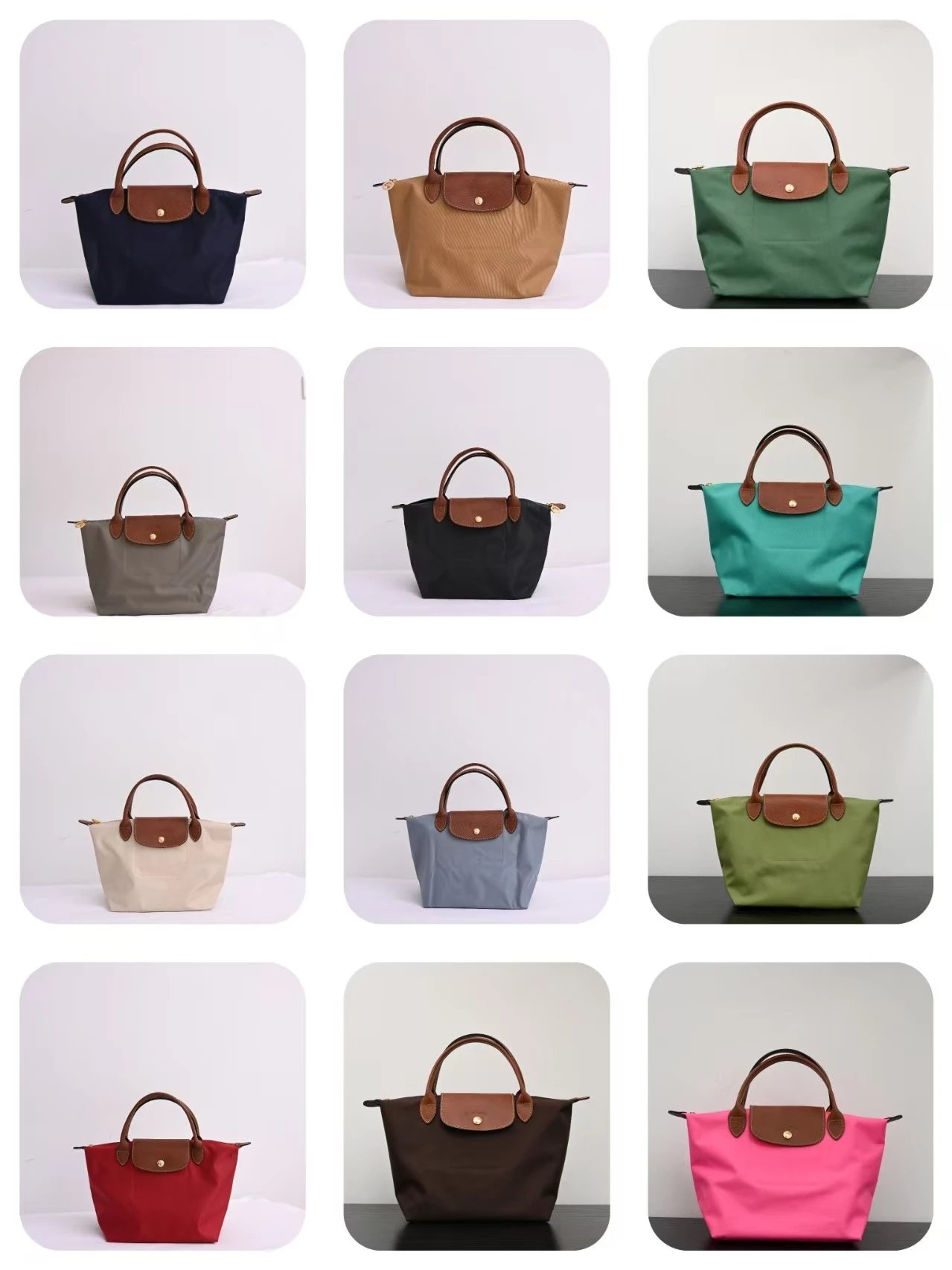 Longchamp Le Pliage Medium Blue Handbag - 6