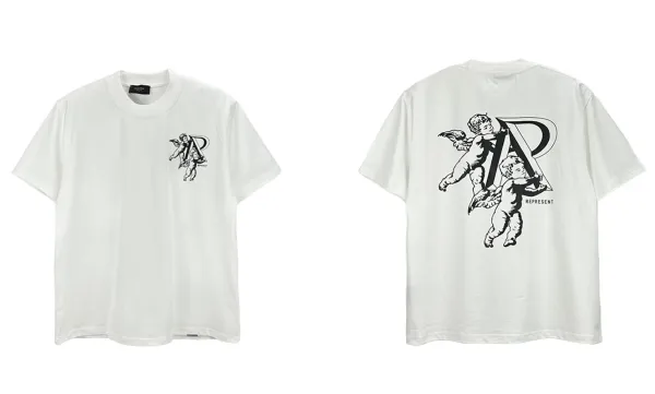 Represent Cherub Logo White T-Shirt - 1