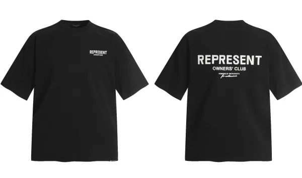 Represent Owners' Club Black Oversized T-Shirt - 1