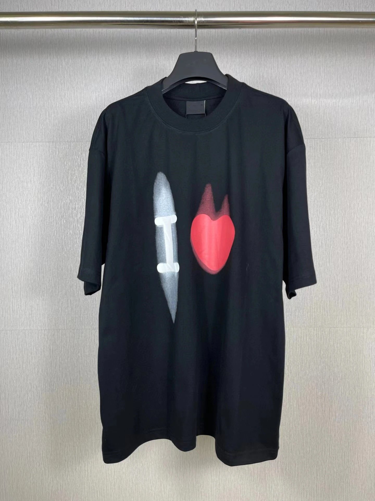 Heart Embroidery Couple T-Shirt photo 8