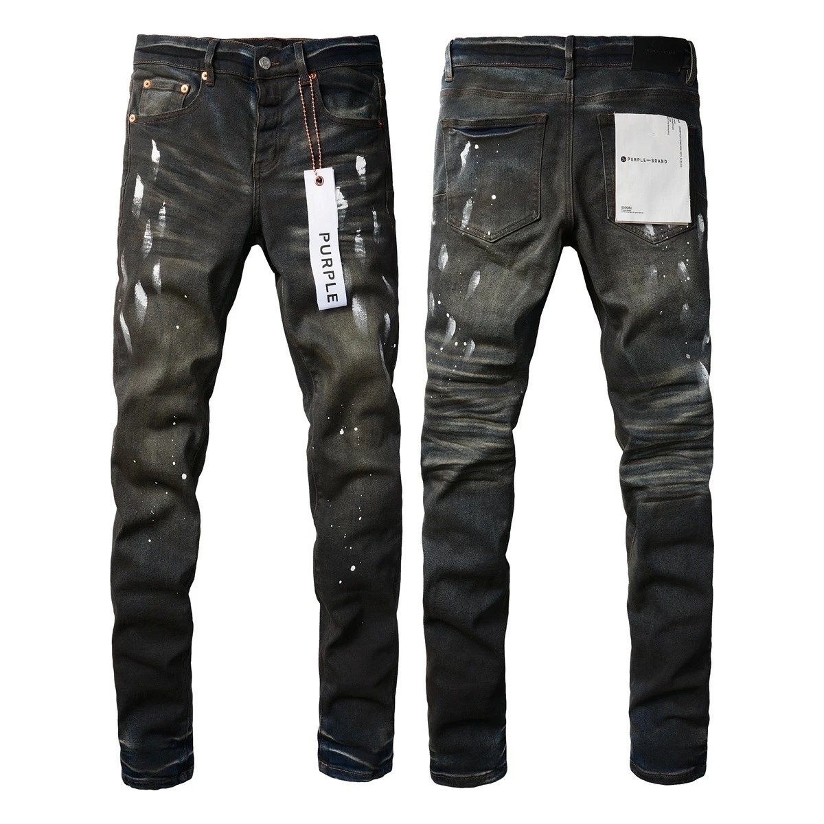 Distressed Slim-Fit Ripped Jeans photo 7