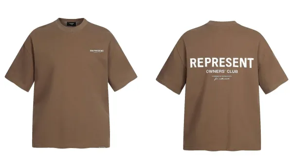Represent Owners' Club Brown Oversized T-Shirt - 1
