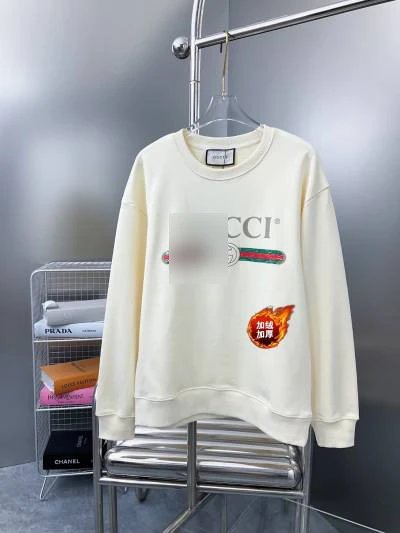 Design Cartoon Graphic Oversized Sweater Dress in Cream with Knee-High Boots - 41