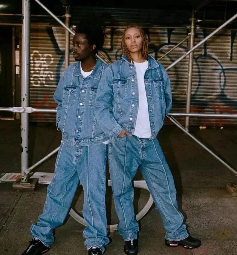 Embroidered Denim Jacket and Jeans Set photo 8