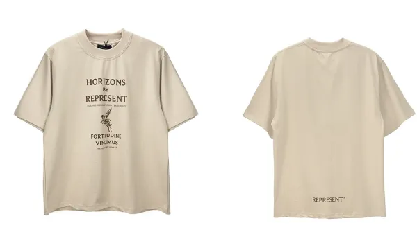 Represent Horizons T-Shirt Beige T-Shirt - 1