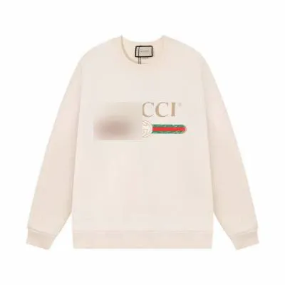 Design Cartoon Graphic Oversized Sweater Dress in Cream with Knee-High Boots - 46