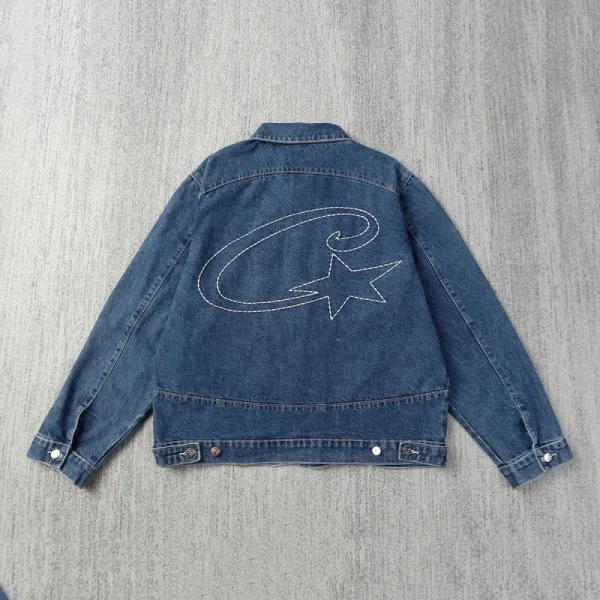 Denim Tears Star Logo Denim Jacket Blue - 1