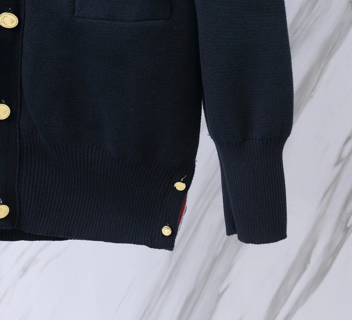 Knit Cardigan Gold Button Couples photo 7