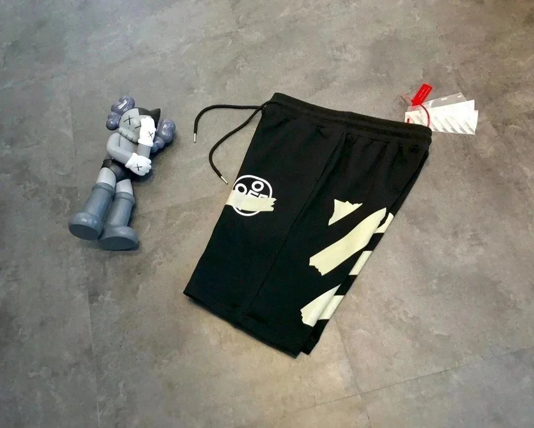 Letter Print Cotton Shorts photo 5