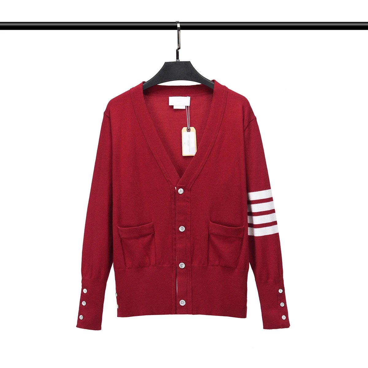 Striped Wool Knit Cardigan photo 8
