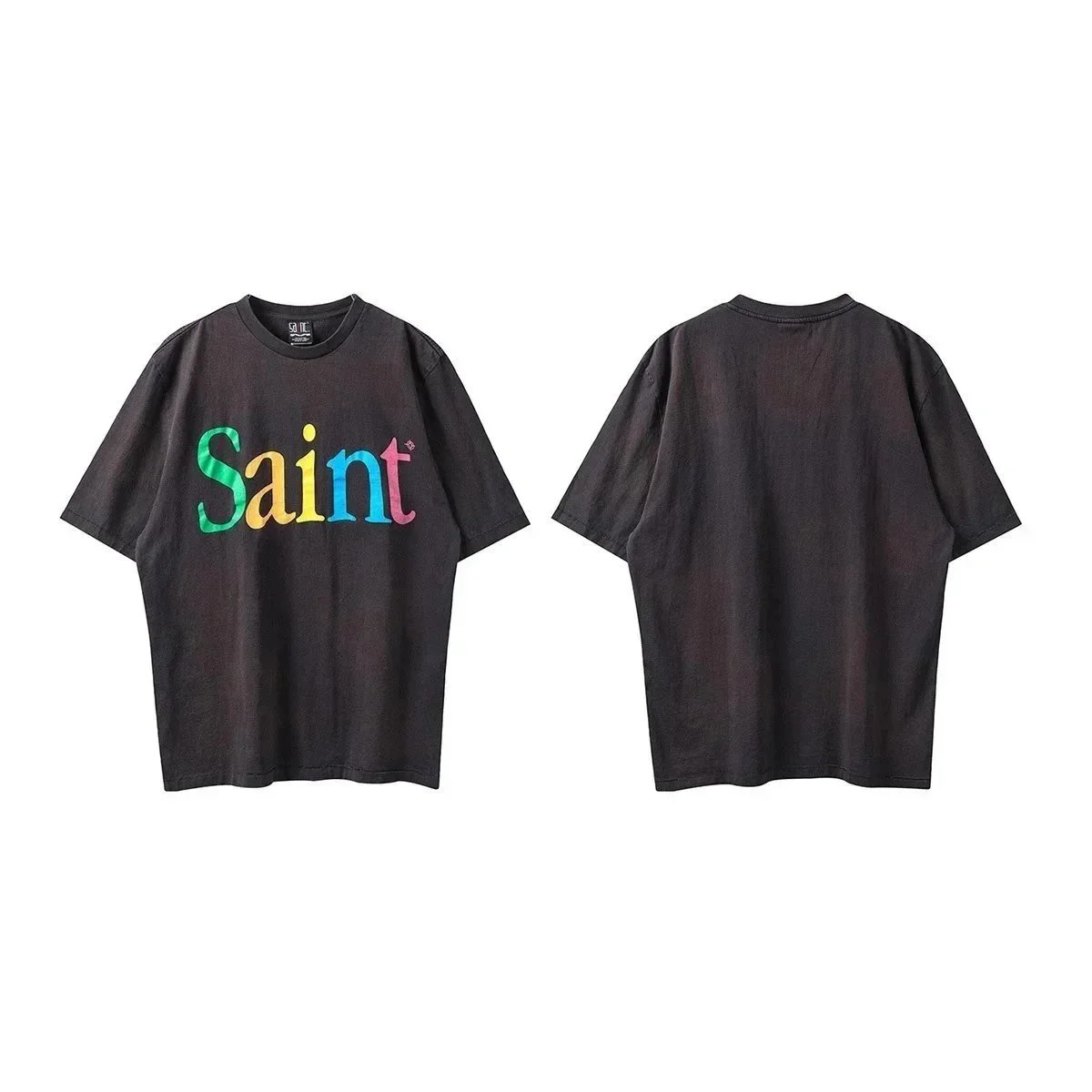 Distressed Print Short-Sleeve T-Shirt photo 6