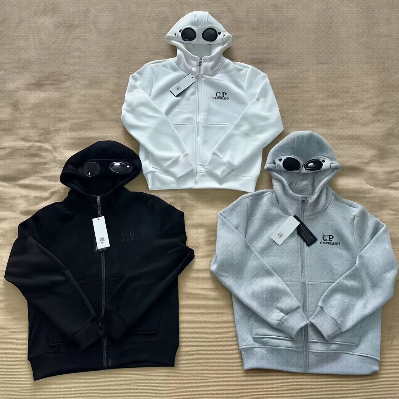 Autumn Fleece Zip Hoodie with Goggles Detail photo 5