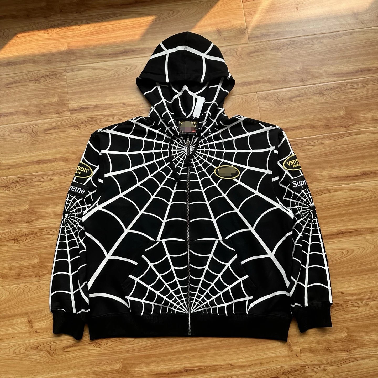 Spider Web Zip Hoodie photo 3