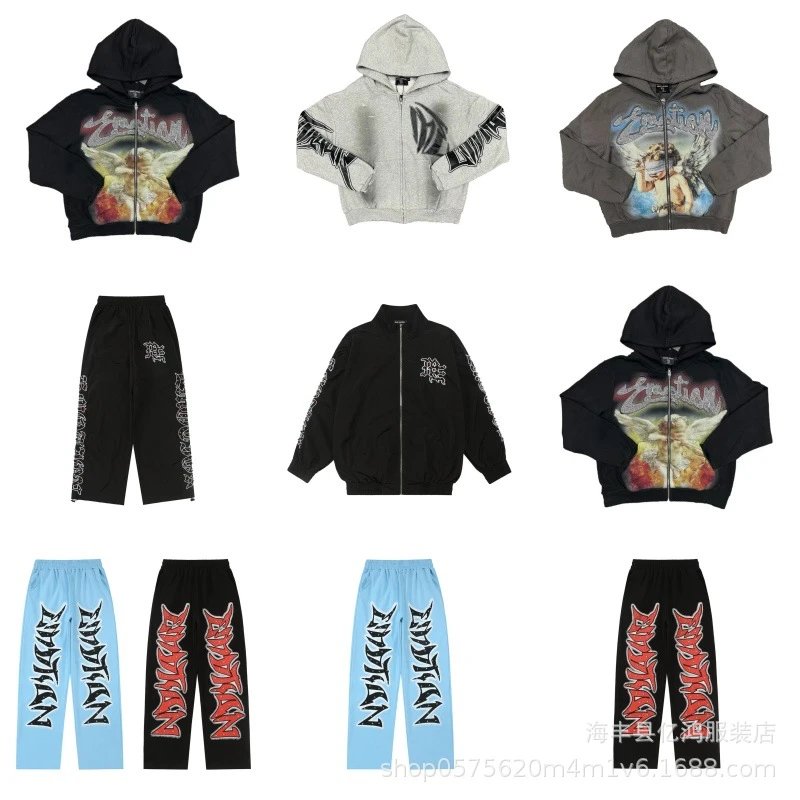 Letter Embroidered Rhinestone Hoodie