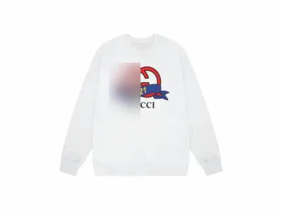 Design CCI Graphic Print White Hoodie - 1