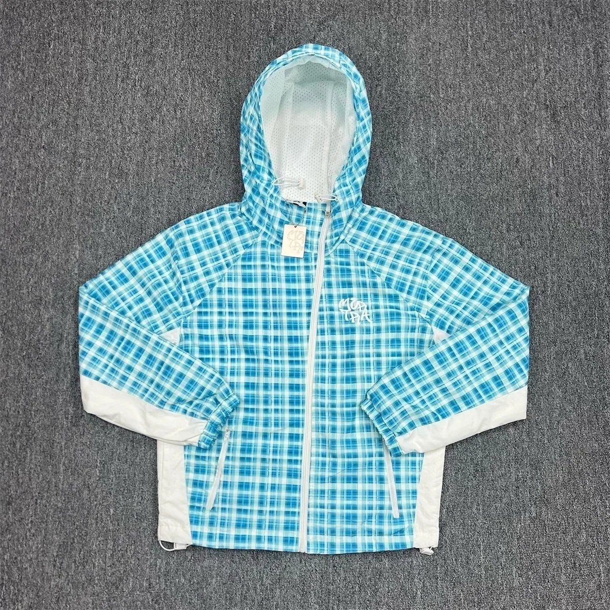 Plaid Hooded Windbreaker Jacket photo 3