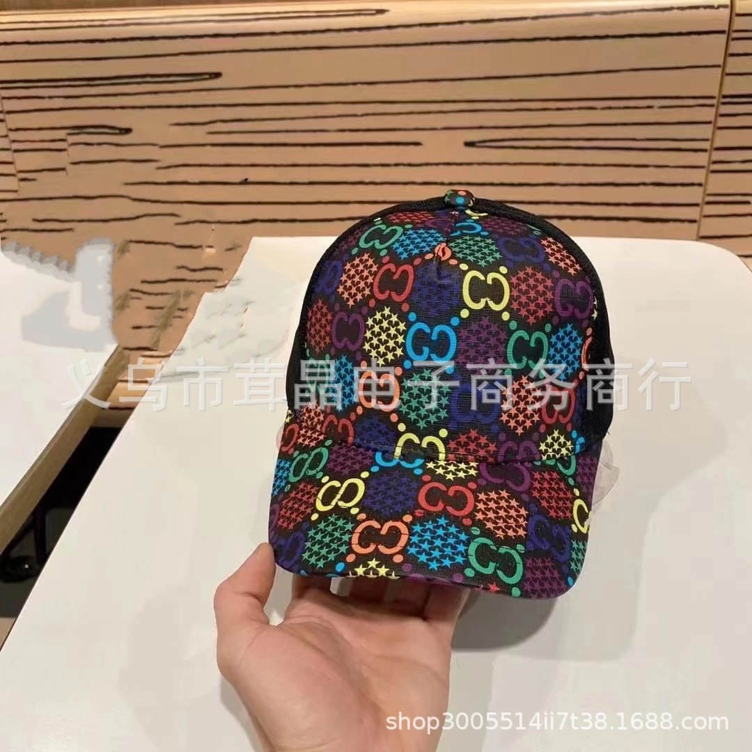 Unbranded Hats Distressed Mesh-Back Printed Baseball Cap — 018