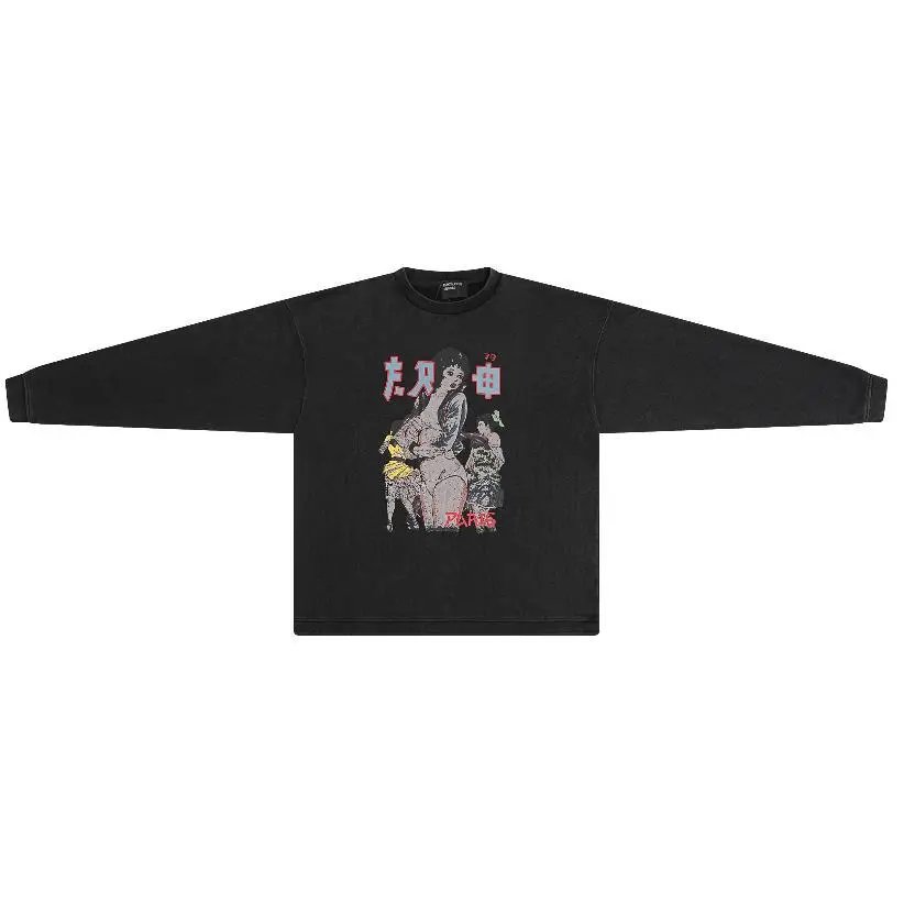 Waffle Print Long Sleeve T-Shirt photo 7