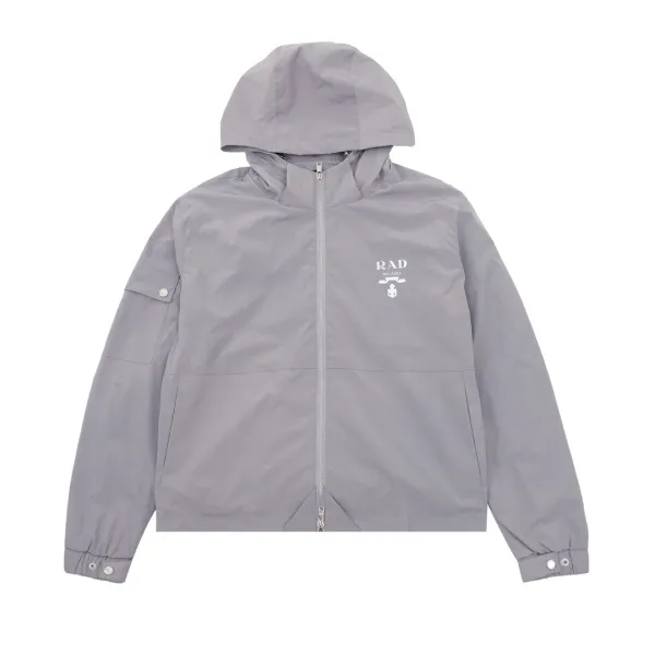Prada RAD Milano Windbreaker Gray Jacket Outerwear.windbreaker - 1
