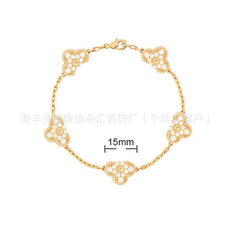 Full Diamond Gold Tone