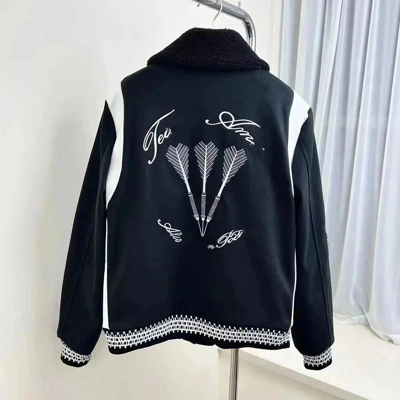 Letter Embroidery Badge Baseball Jacket photo 3