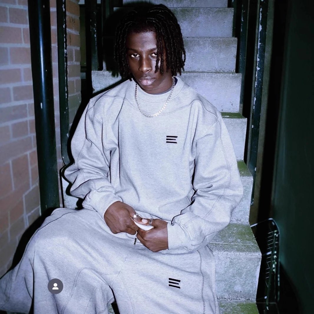 Embroidered Hoodie and Jogger Set