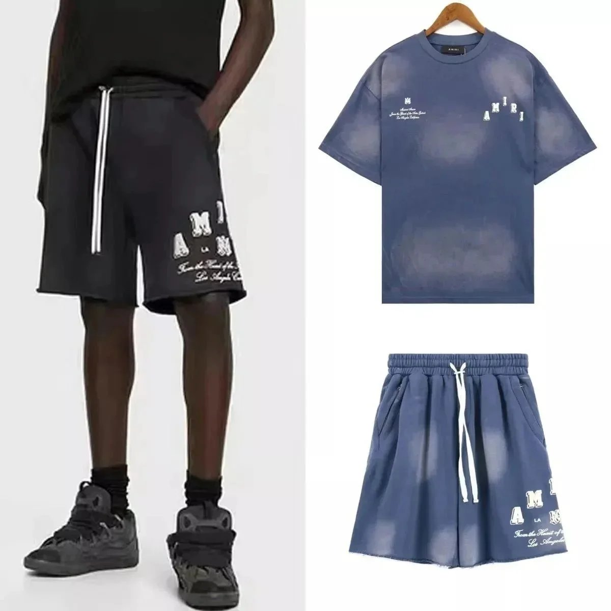 Vintage Wash T-Shirt and Shorts Set photo 8