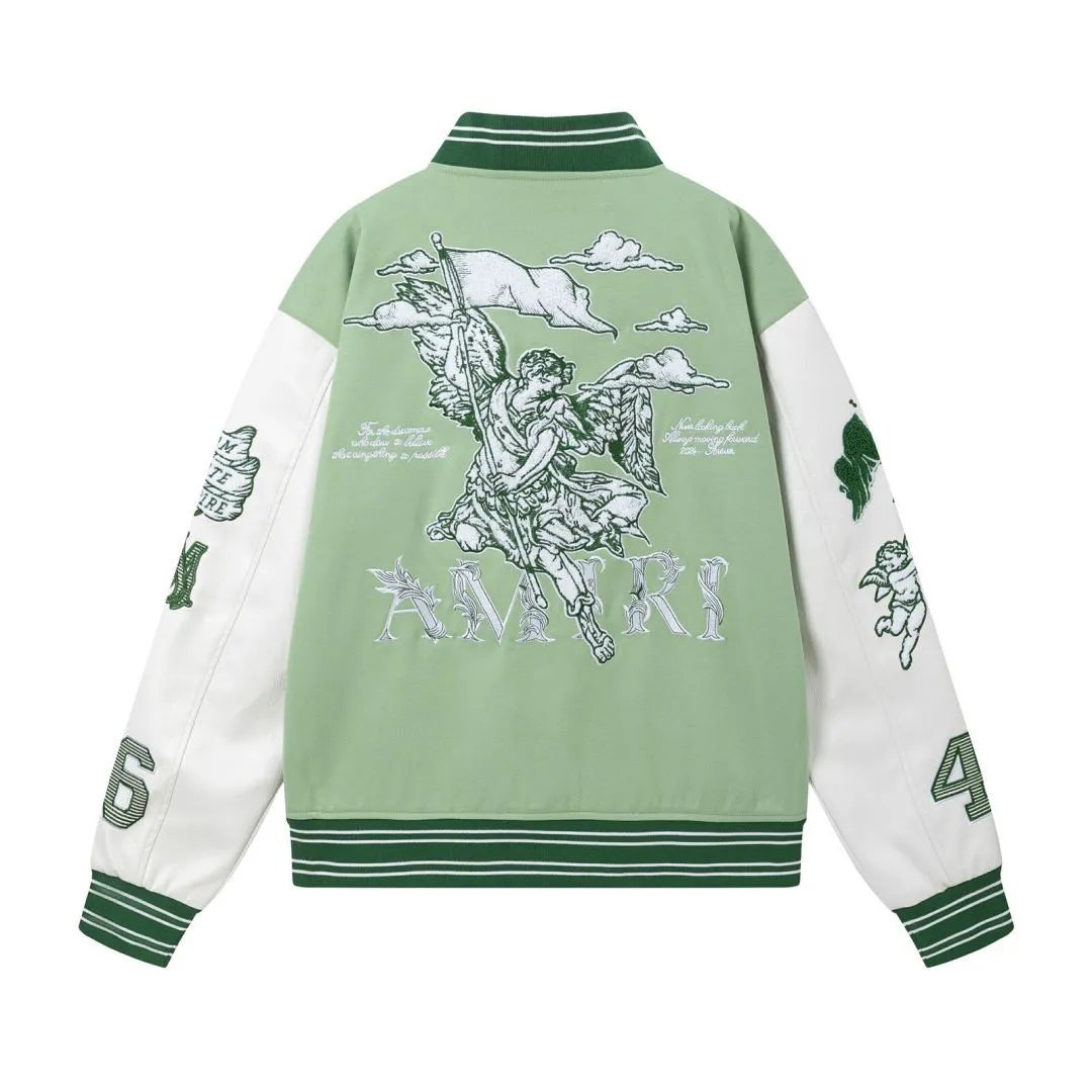 Angel Embroidered Baseball Jacket photo 6