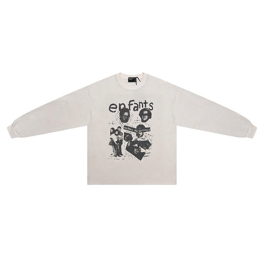 Waffle Print Long Sleeve T-Shirt photo 4
