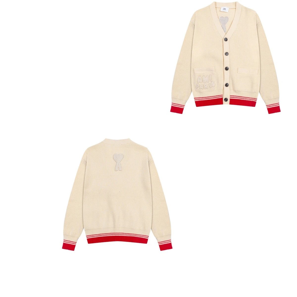 CLAMS Heart Letter Knit Cardigan photo 5