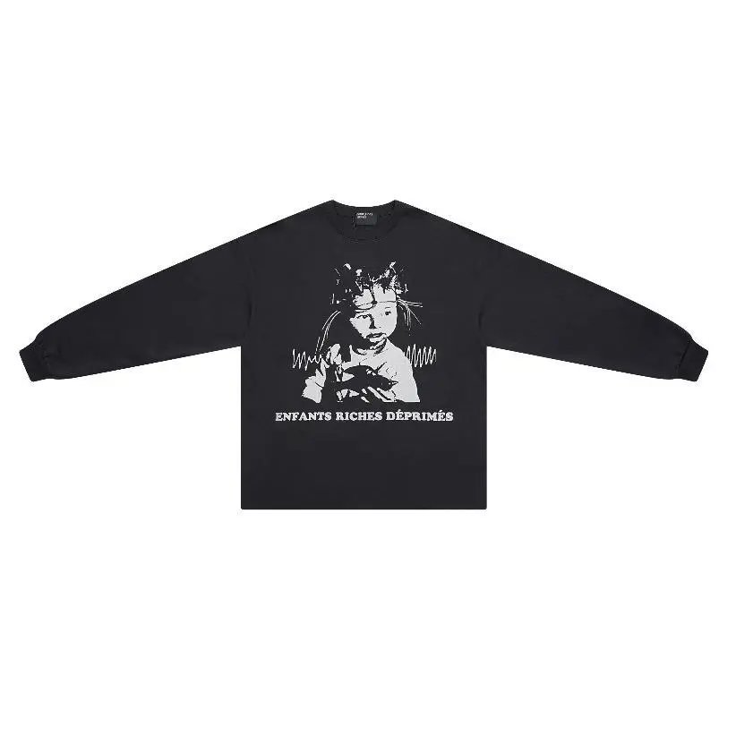 Waffle Print Long Sleeve T-Shirt photo 6