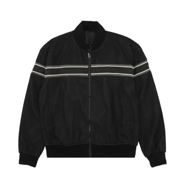 Dior Mesh Track Jacket Black Outerwear - 8