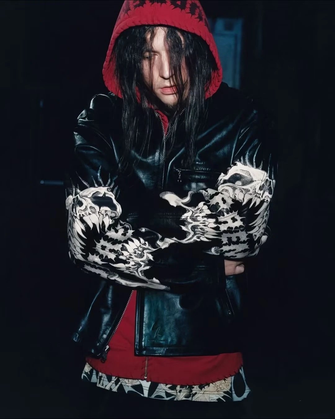 Leather Jacket Skull Casual photo 3