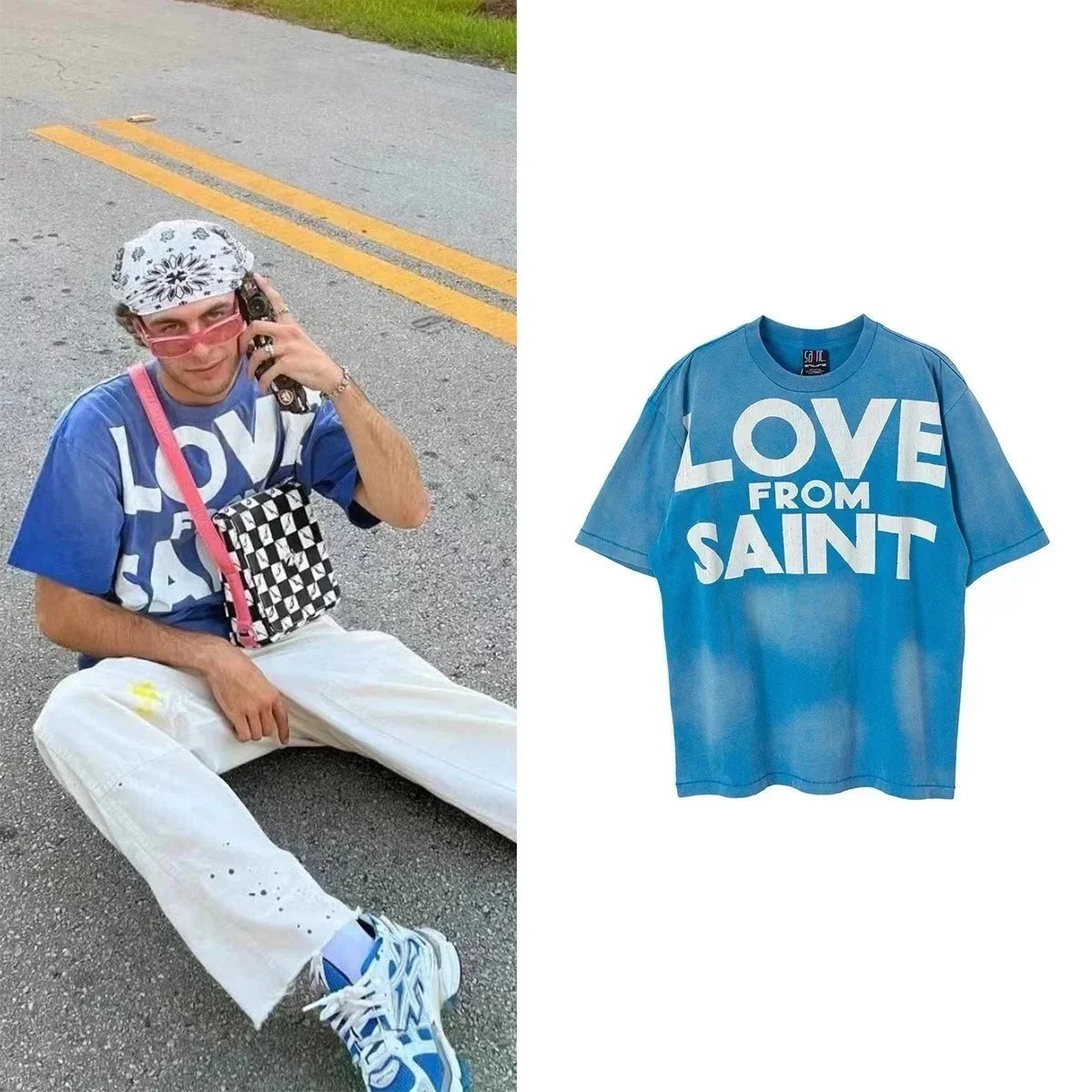 Distressed Print Short-Sleeve T-Shirt photo 4