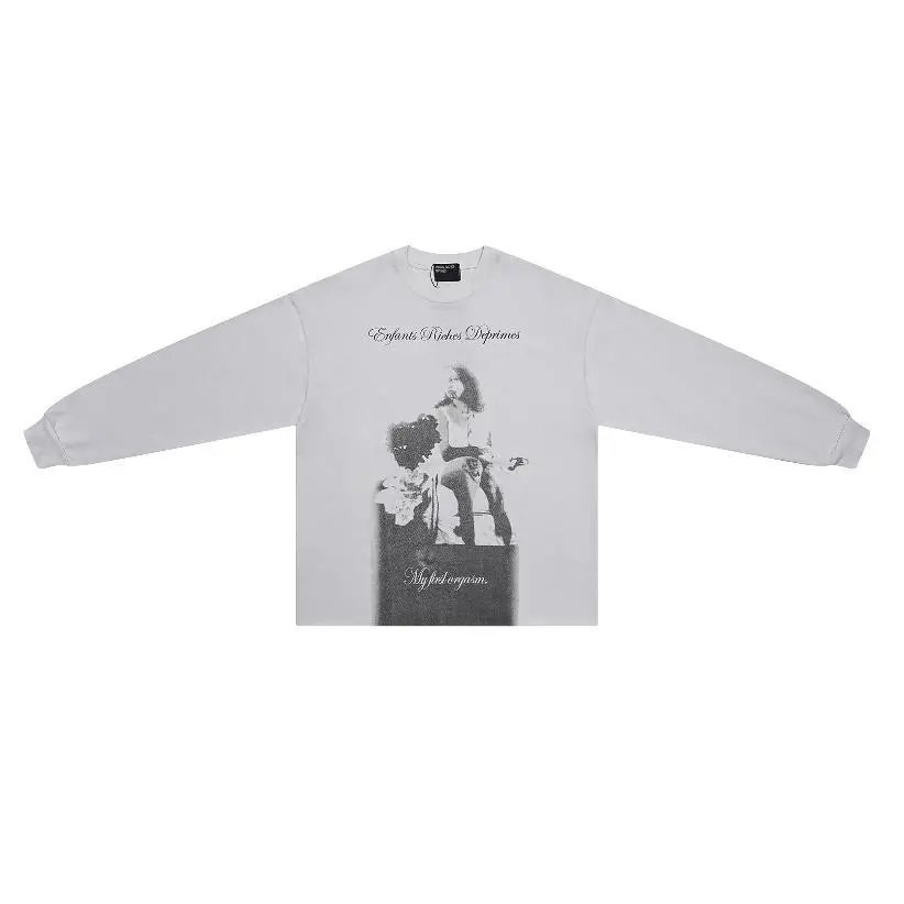 Waffle Print Long Sleeve T-Shirt photo 5