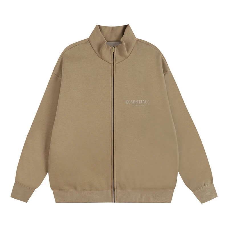 Velour Logo Zip Hoodie