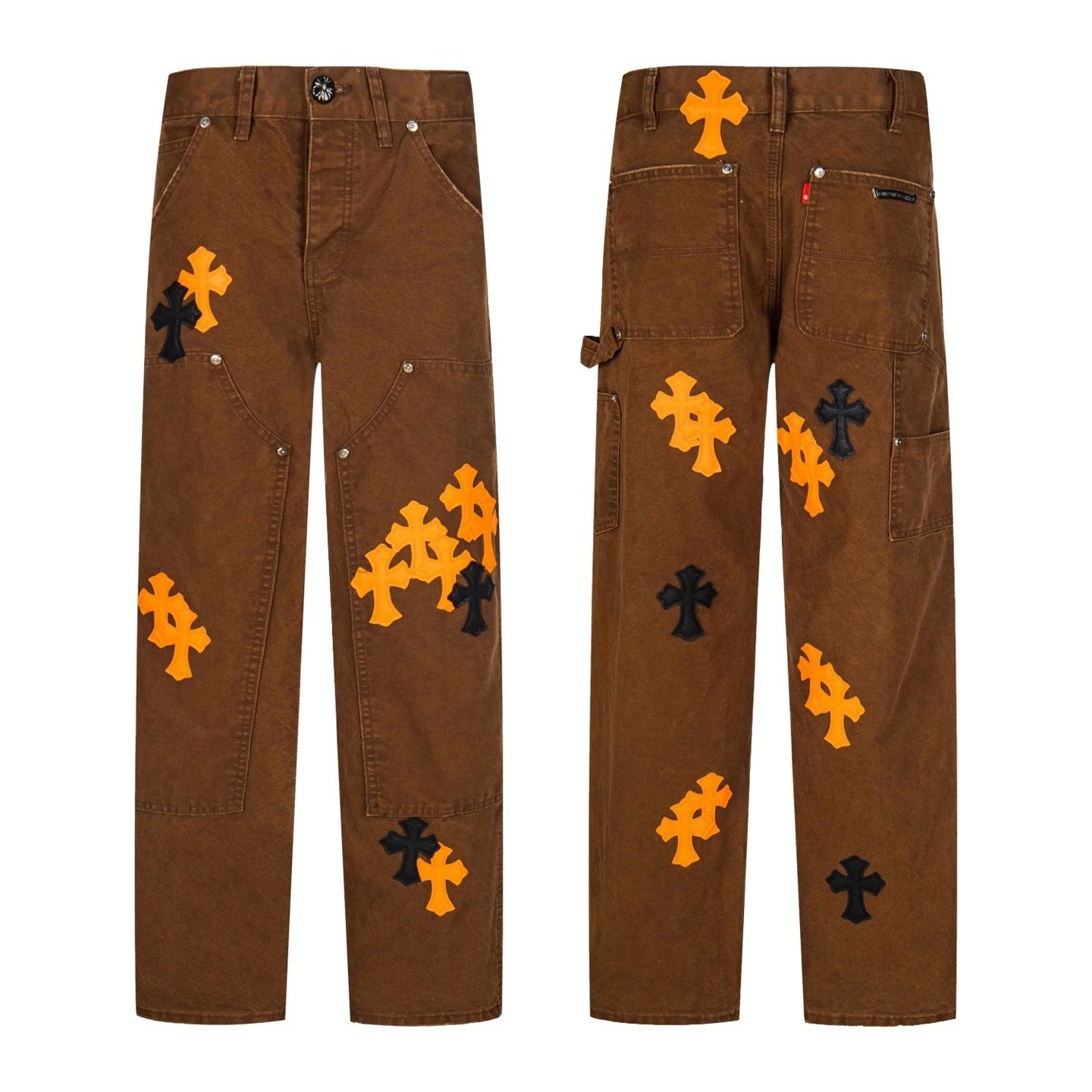 Leopard Print Denim Jeans photo 7