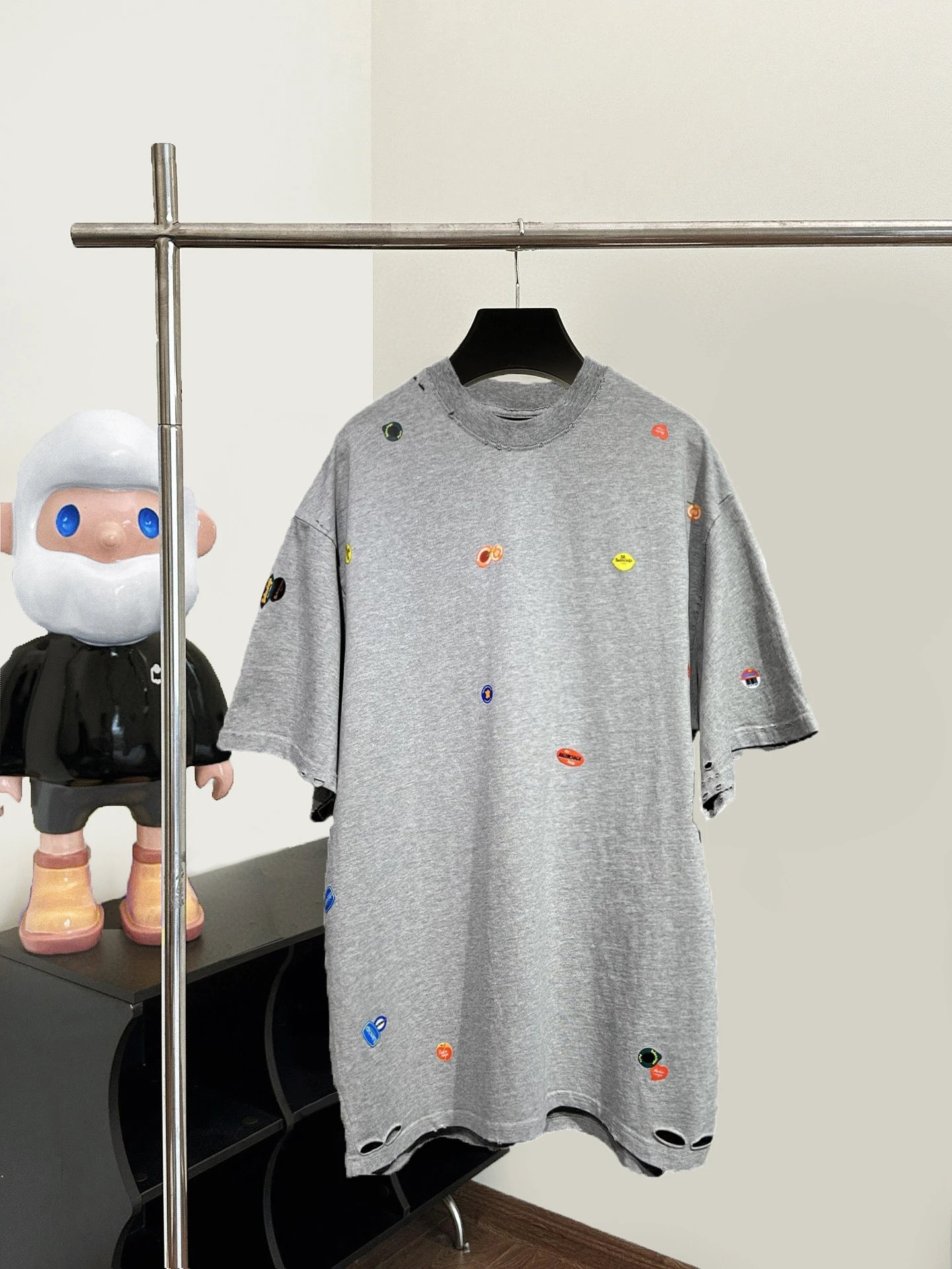 Fruit Print Distressed T-Shirt photo 3
