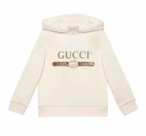 Gucci Logo Hoodie Beige Hoodie - 1