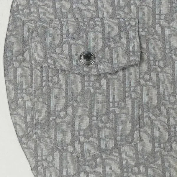 Dior Oblique Patchwork Sweatshirt White and Gray Hoodie - 6