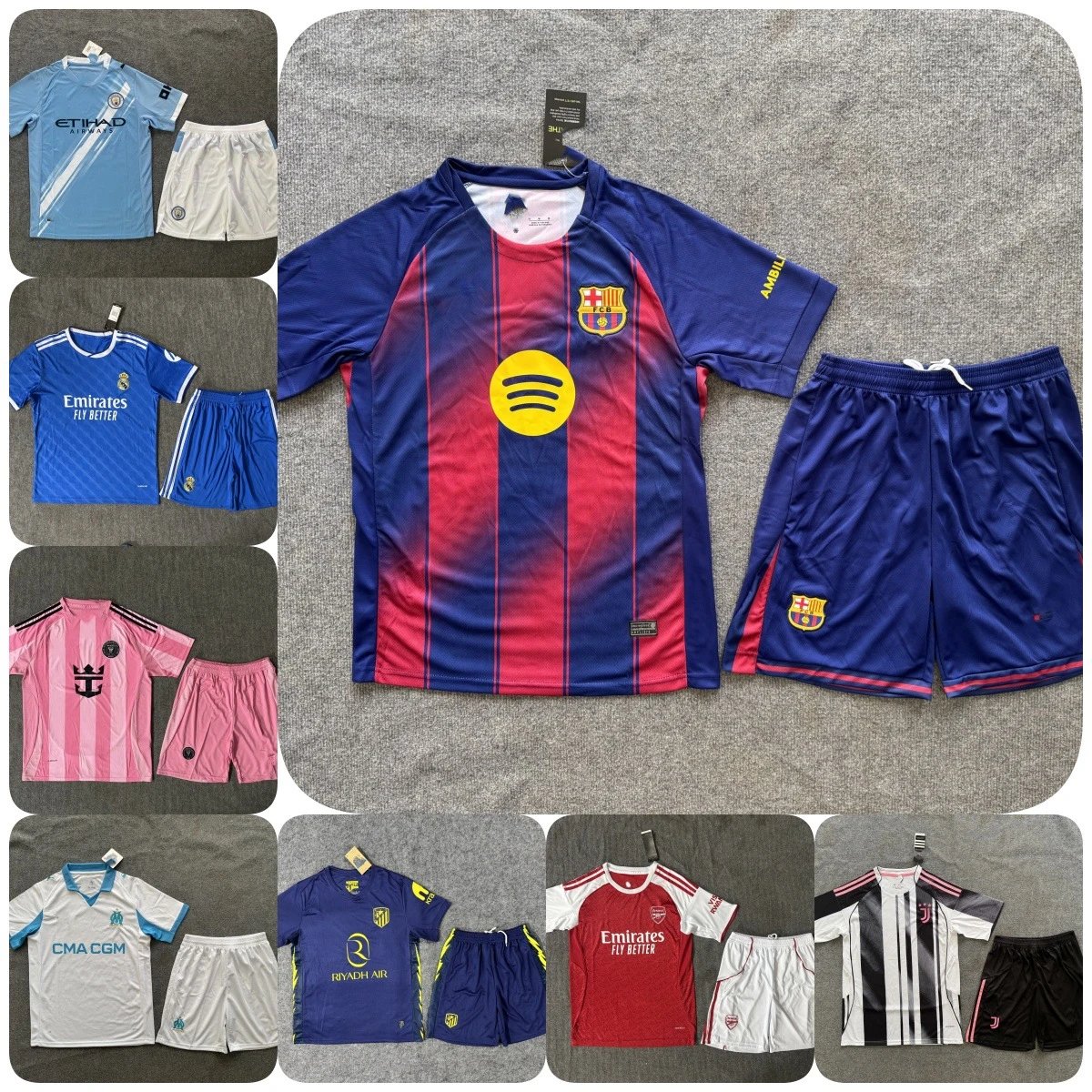 Football Kit - Chelsea, Arsenal, Bayern, Man City, Man United, PSG, Real Madrid