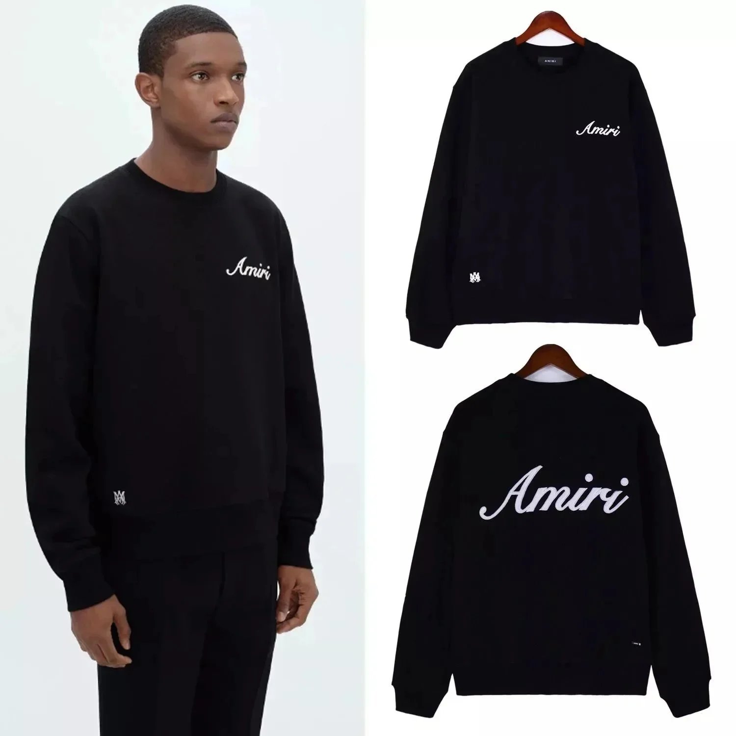 Embroidered Crew Neck Sweatshirt photo 2