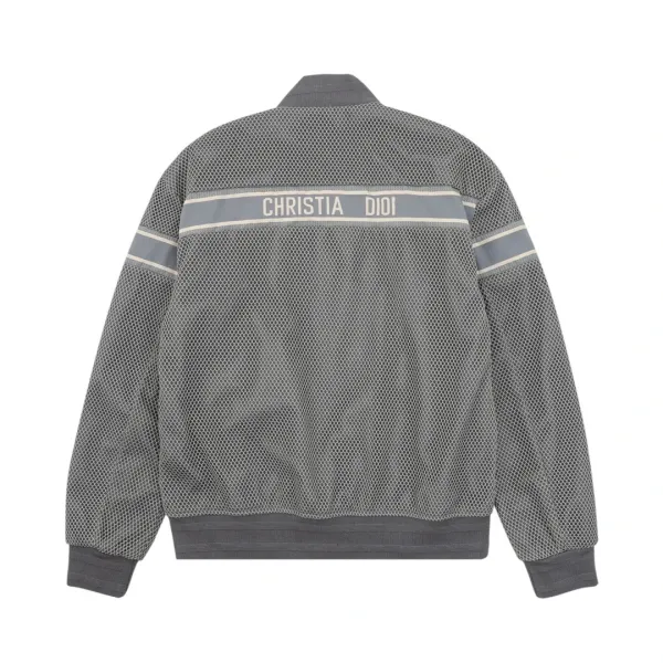 Dior Mesh Track Jacket Black Outerwear - 7