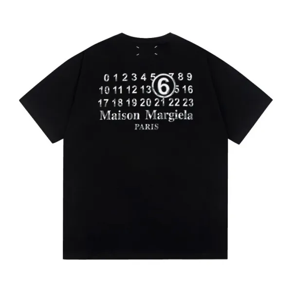 Maison Margiela Numbers Print T-Shirt White/Black - 46