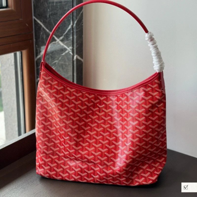 Goyard Shoulder Bags Monogram Hobo — Red