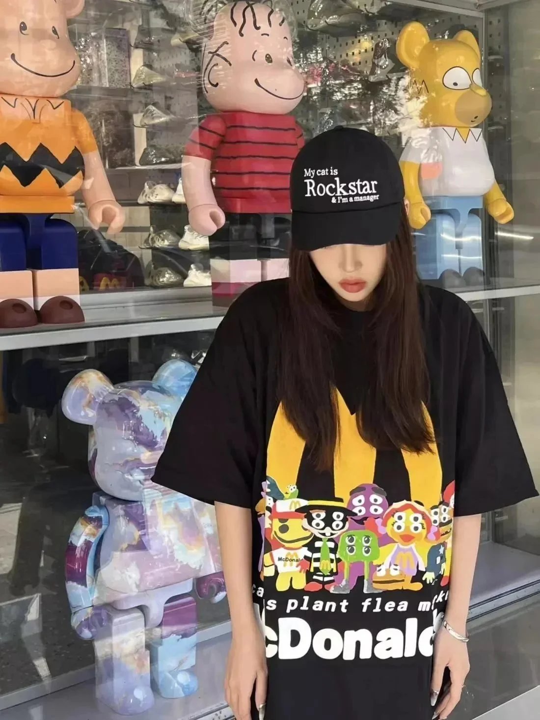 XYZ Summer Letter Cartoon Print T-Shirt photo 7
