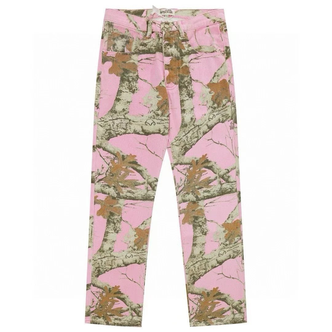 Branch Print Casual Pants Cargo Style photo 4