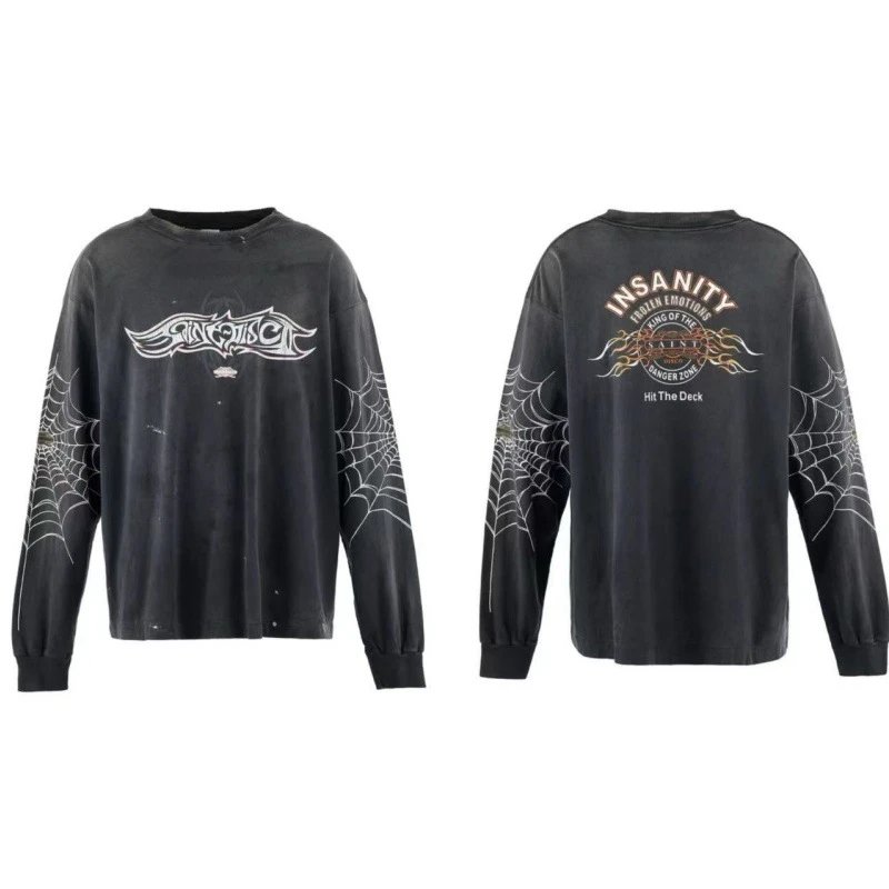 Distressed Character Print Hoodie photo 8